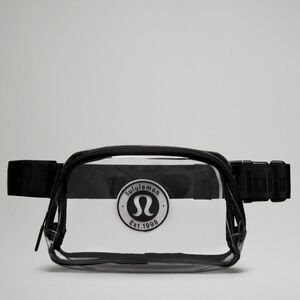 Lululemon Black Clear Everwhere Belt Bag / Fanny Pack